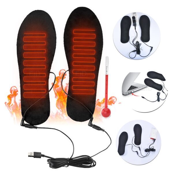 USB Rechargeable Heated Shoe Insoles - Image 2