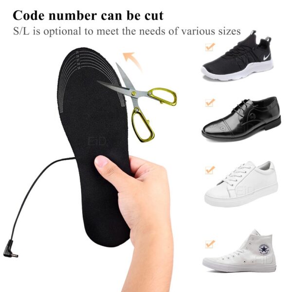 USB Rechargeable Heated Shoe Insoles - Image 4