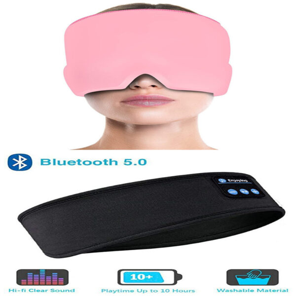 Wireless Bluetooth Sleeping Headphones Headband Thin Soft Elastic Comfortable Music Ear Phones Eye Mask For Side Sleeper Sports - Image 7